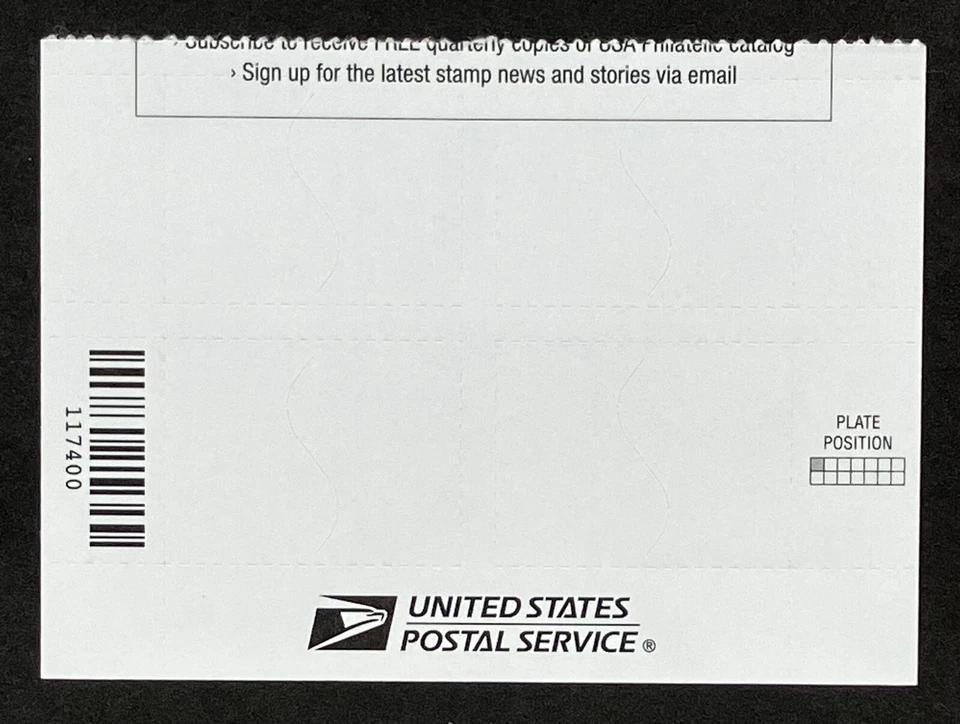 US Stamps SC# 4954 $1 Patriotic Waves Plate Block of 4 - Image 2 of 2