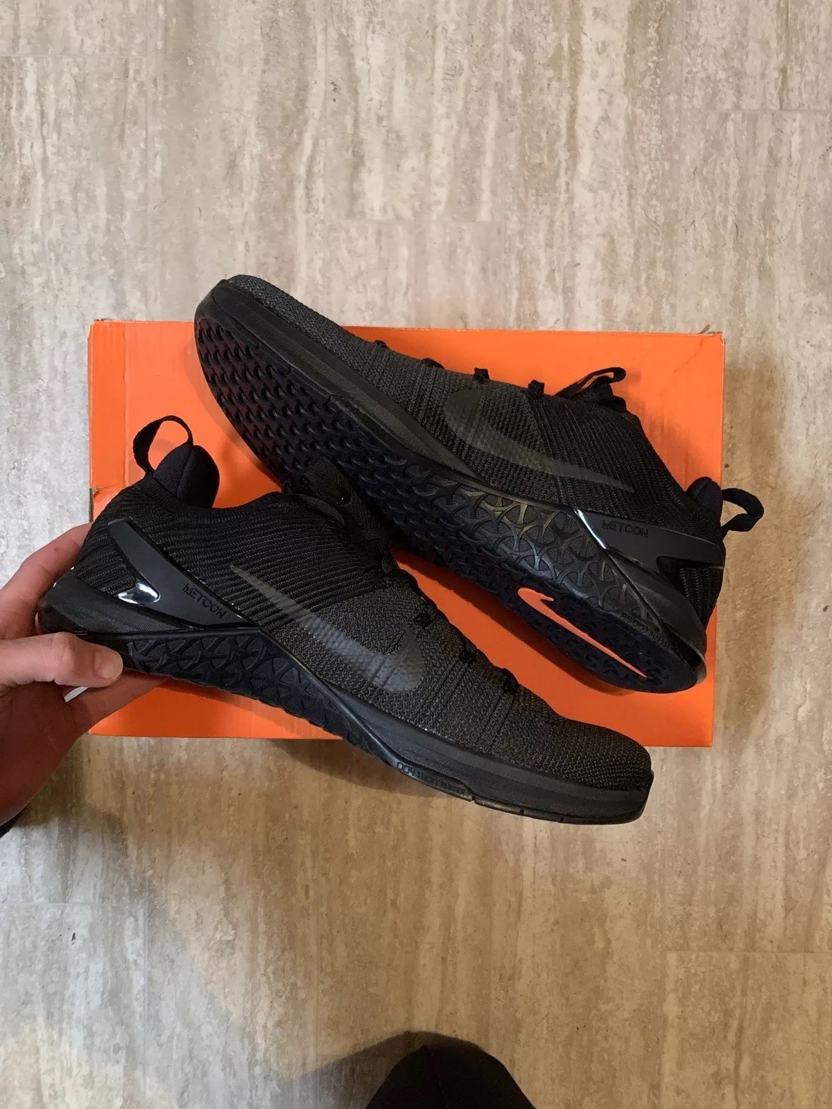 Nike Metcon DSX Flyknit 2 Black 924423-004 Men Training Weightliftng Size 11.5 Nike Metcon DSX Flyknit 2 Black 924423-004 Men Training Weightliftng Size 11.5