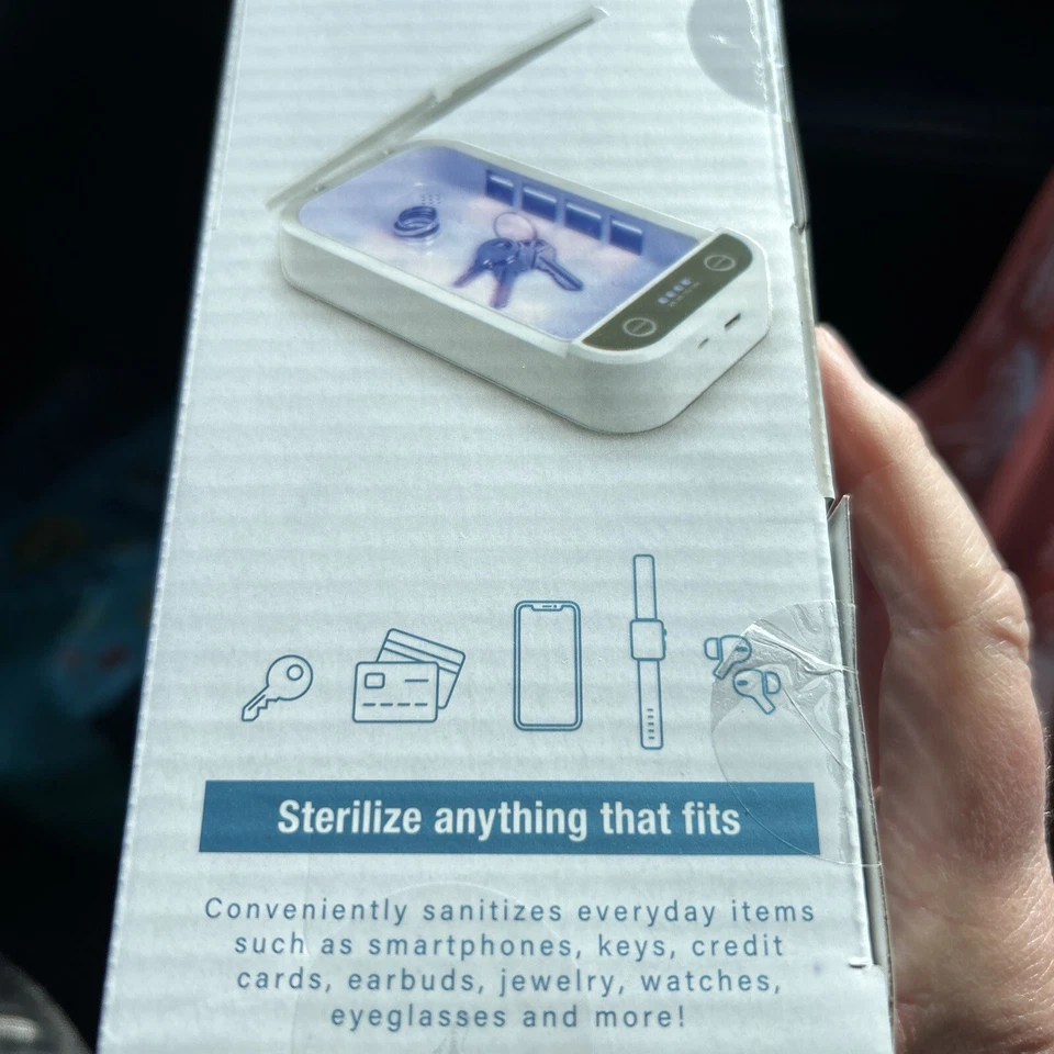 Esterilizador de luz UV Brookstone mata gérmenes 191205485904 nuevo en caja difusor sellado Foto 3 de 4