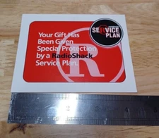 Vintage Radio Shack Customer Service Plan Gift Postcard NOS 