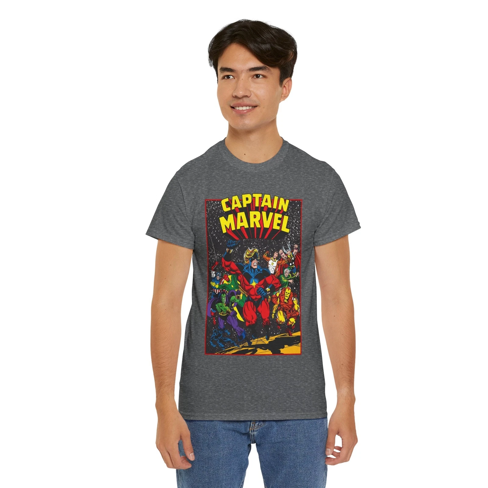 Captain Marvel T-Shirt - Marvel Comics - Jim Starlin Art - Mar-Vell - Kree