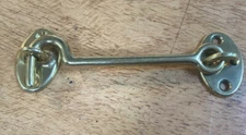 NOS Vintage Brass Hatch Hook - Eye Latch - Boat Cabin Hook  - ITALY