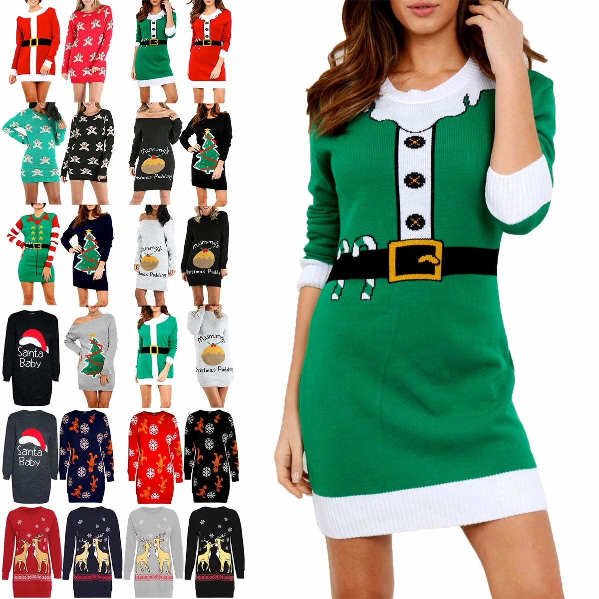 Ladies elf jumper dress 2025