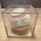 Pete Rose Autographed Single Signed Baseball