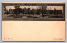 Postcard MO Fulton State Hospital for the Insane Black's Book Store UDB O456