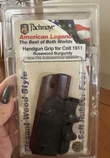 Pachmayr 1911 Rosewood Burgundy Laminate 00423,Full Size 1911