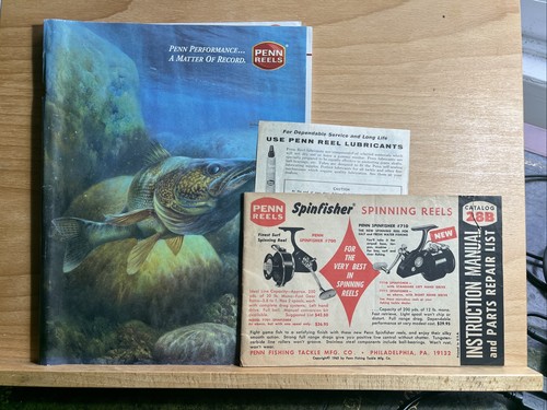 Penn Reels Catalogue x 2 Fishing 1996 & 1965 Plus Advert