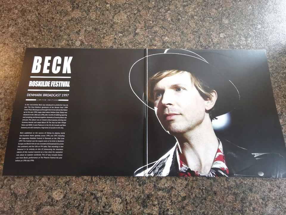 Beck Roskilde Festival Denmark Broadcast 1997 Limited Edition Double LP Vinyl - Image 3 of 4