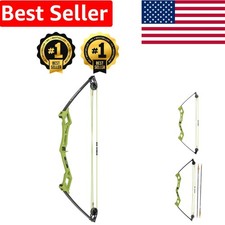 Beginner Archery Set for Kids - Apprentice Bow with Accessories, Flo Green