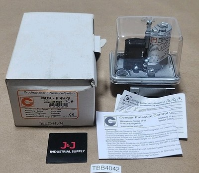 #ad *NEW* Condor MDR F4H S Pressure Switch 0.22 4 Bar Range 1 3 Bar Setting Warranty $125.00