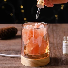 Himalayan Salt Stone Essential Oil Diffuser - Lavender Essential Oil Gift Set...