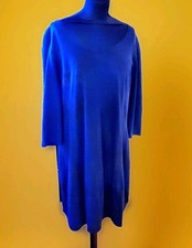 Julia Wang Luxus Designer Shirt Kleid blau Gr. S  40 42
