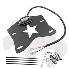 Aluminum License Plate Frame with LED Light for Polaris RZR XP 1000 Ranger 