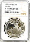 Britannia Silver Proof £2 1998 Two Pound NGC PF68 1oz .999  Royal Mint Britain