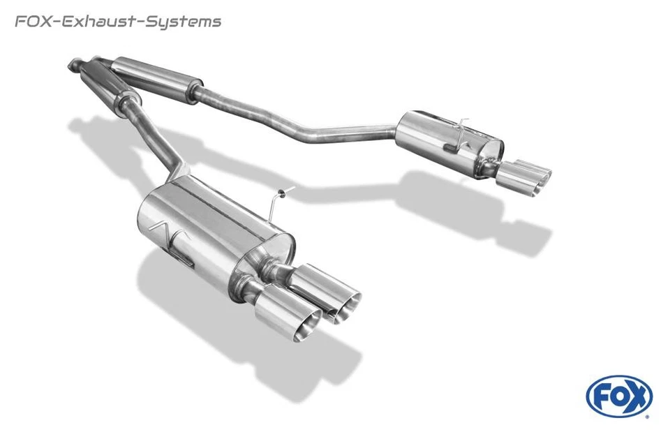 Sistema de escape de rendimiento inoxidable BMW 8er E31 850i 850Ci 220kW por 2x90mm Foto 4 de 4