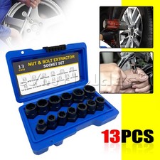 13pc Bolt Extractor Impact Socket Set Damaged/Rounded Nut Removal Tool 3/8" Dr