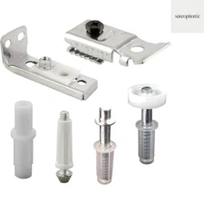 N 7534 Bi-Fold Door Hardware Repair Kit – Includes Top and Bottom Brackets, T...