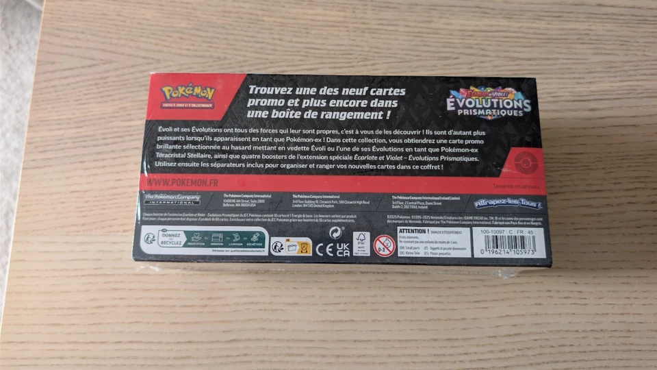 Pokémon JCC Écarlate et Violet Évolutions Prismatiques Kit Évoli FR - Photo 2/4