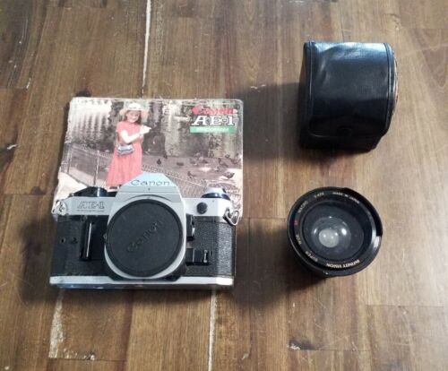 Canon AE-1 Program w/ Super Wide Macro Lens & Manual - Picture 1 of 11