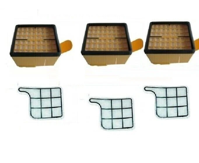 Filtri Folletto per VK135 VK136 6pz 3 griglie motore+3 filtri HEPA KOBOLD