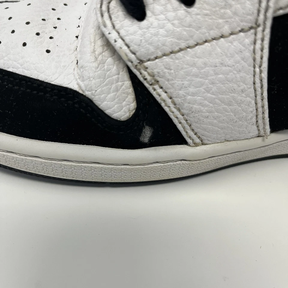Talla 11.5 - Jordan 1 Retro Mid Tuxedo 2018 Blanco Negro LEER Foto 3 de 4