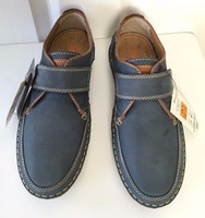 M&s Men Blue Rip Tape Leather Airflex Casual Comfort Shoes Holiday S6 £59 M&s Men Blue Rip Tape Leather Airflex Casual Comfort Shoes Holiday S6 £59