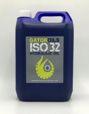 GATOR OILS 5 Litres Gator ISO 32 Hydraulic Oil Virgin Grade DIN 51524 part 1 and 2, 5L