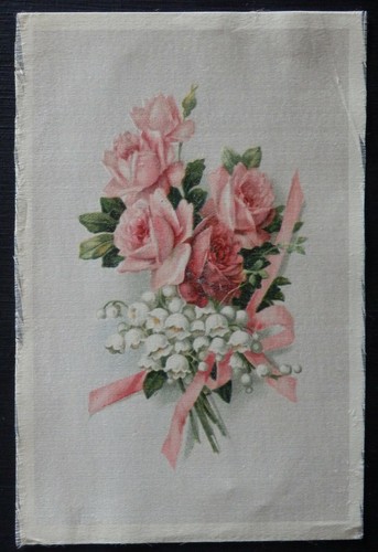 ROSES LILY OF THE TAL 190 mm x 130 mm Imperial Tobacco PREMIUM SEIDE 1913