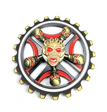 Premium Cool Skull Fidget Spinner Bones Pirate Metal Kids Boy Finger Hand Toy