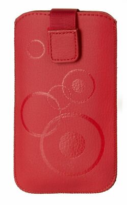 Handy Tasche rot für Swisstone SC 560 - Hülle Etui Case Sleeve Circle