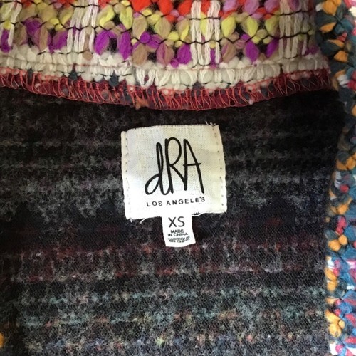 Jacket Size XS Anthropologie dRA Yoko Kimono Oversize Fit Boho Open Multicolor - Picture 9 of 11