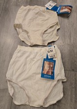 2 ADONNA Nylon Briefs Women Size 6/7 S/m BEIGE  Off White From JC Penney Nwt