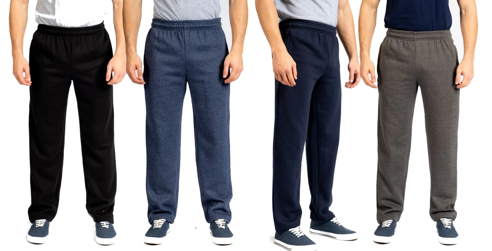 Joggers 25" leg length Carabou Sports Open Hem Running Jogging Pants Walking