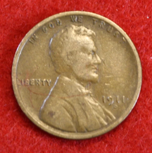 1911-D Lincoln Wheat Cent Penny nice Circulated FINE Coin LW2402