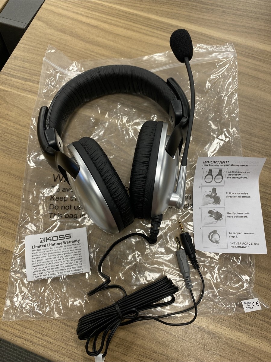 Koss SB-45 Silver/Black Headband Headsets for sale online | eBay Koss SB-45 Silver/Black Headband Headsets for sale online | eBay