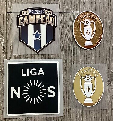 LIGA PORTUGAL CAMPEAO Champions Badge Patch Set Soccer