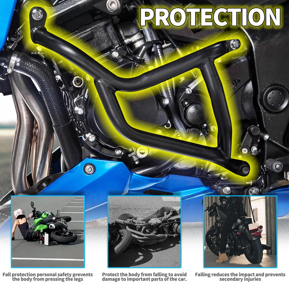 For Suzuki GSX-S GSX S 750 Z 2022 Stunt Cage Crash Bar Engine Frame Guard Bumper - Image 4 of 4