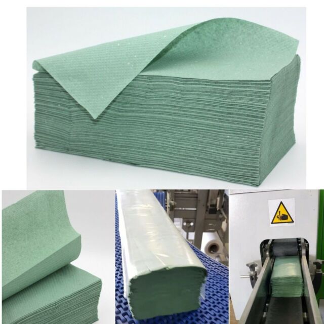 Papierhandtücher Handtuchpapier Grün 1-lagig 5000 Blatt Papier Falthandtücher