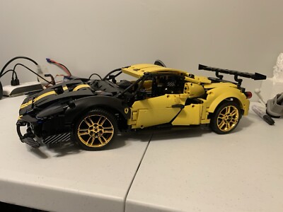 Super Sports Car MOC Building Blocks -STEM 1:10 Scale Technology Speed Champi...