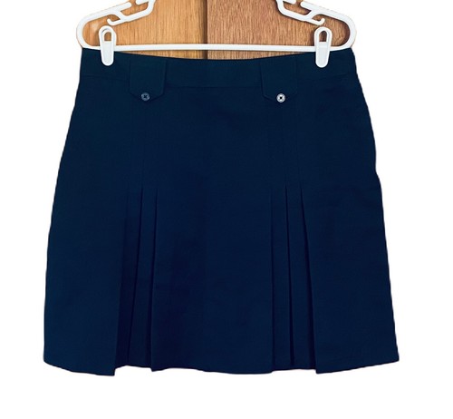 NWT FRENCH TOAST GIRLS NAVY SCHOOL UNIFORM SKIRT PLEATED SZ 18 1/2 PLUS - Picture 1 of 4