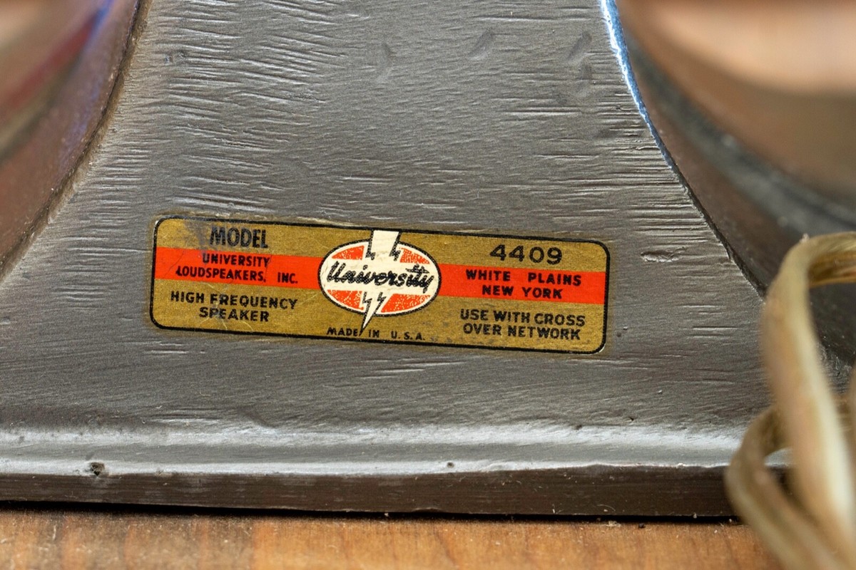 Vintage Altec 603B Woofer, University 4409Horn, University Vintage Altec 603B Woofer, University 4409Horn, University