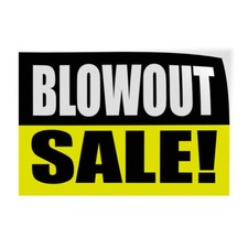 Decal Stickers Blowout Sale Promotion Business Vinyl Store Sign Label Business