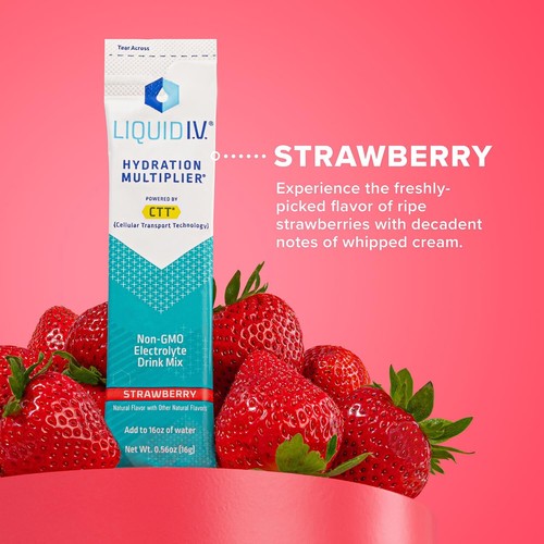 Liquid I.V. Hydration Multiplier Variety Pack � Lemon Lime, Passion Fruit, - Picture 6 of 9
