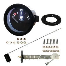 2"52mm Fuel Level Gauge Kit W/Unit Fuel Level Sensor E-1/2-F Pointer 12V
