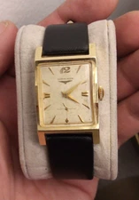 vintage antique longines 14K solid gold wristwatch 9LT