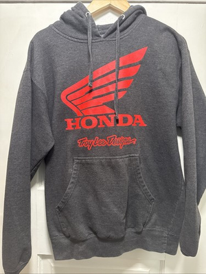 #ad Honda Troy Lee Designs Charcoal Hoody Medium HTF Motorsports Motorcycle $34.99