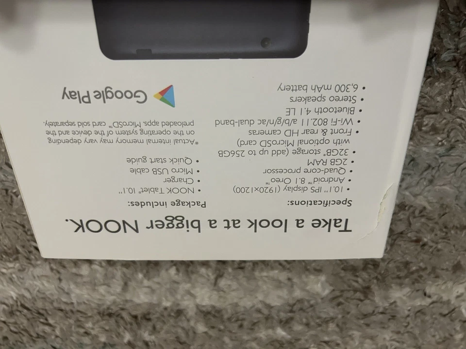 Barnes & Noble Nook Tablet 32GB Wi-Fi 10.1in Black - Image 2 of 2