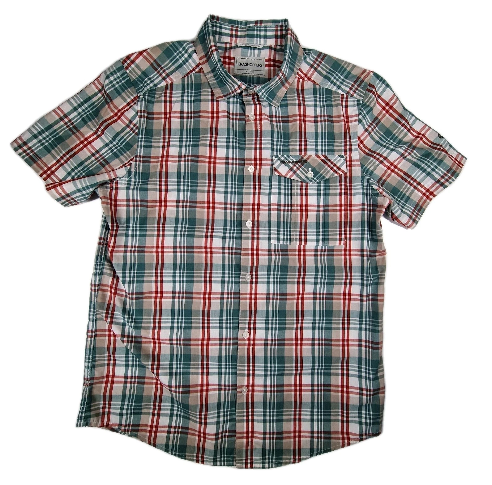 Craghoppers Shirt Mens Medium Check red Green Short Sleeve Hiking Outdoor Casual
Opens in a new wind