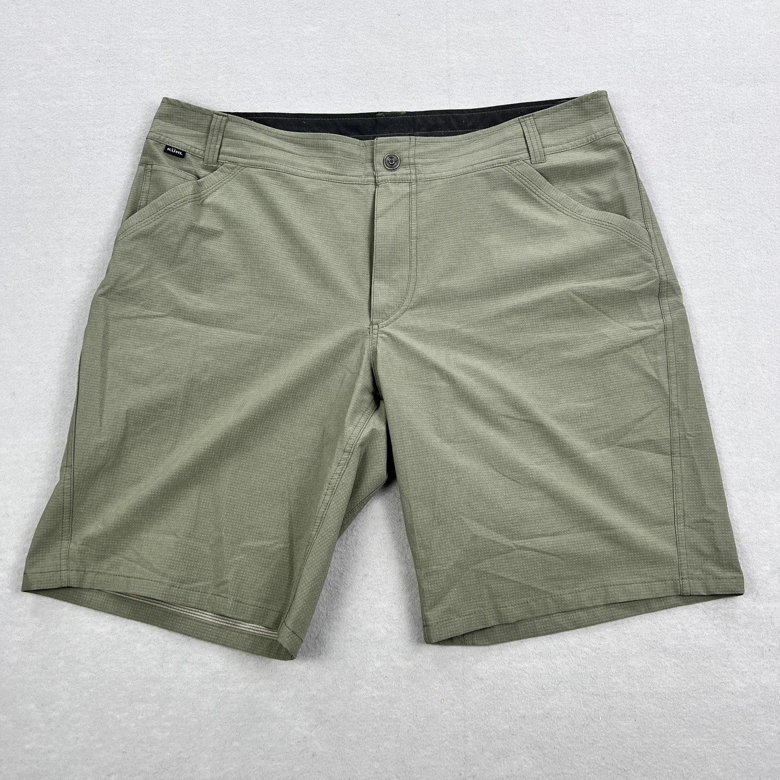 Kuhl Shorts Mens 40 Green Lightweight Hiking Outdoor Travel Performance Pockets