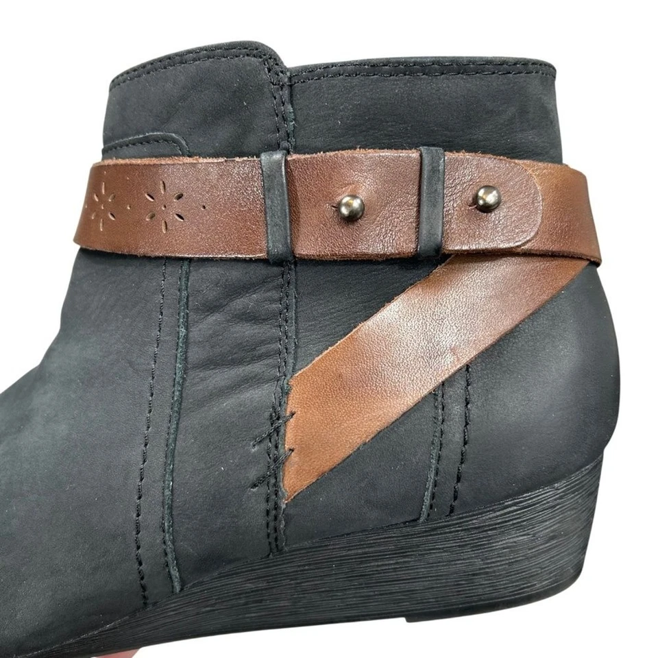 Botín Rockport Joy Negro Gamuza Cuero Talla 11 Foto 4 de 4